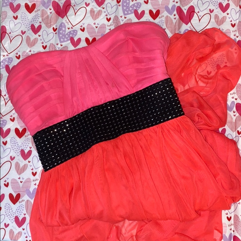 Roberta strapless high low Stunning dress Sz SM